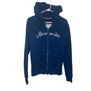 Vintage Y2K Abercrombie & Fitch Womens Full Zip Hoodie Size XL Moose Logo